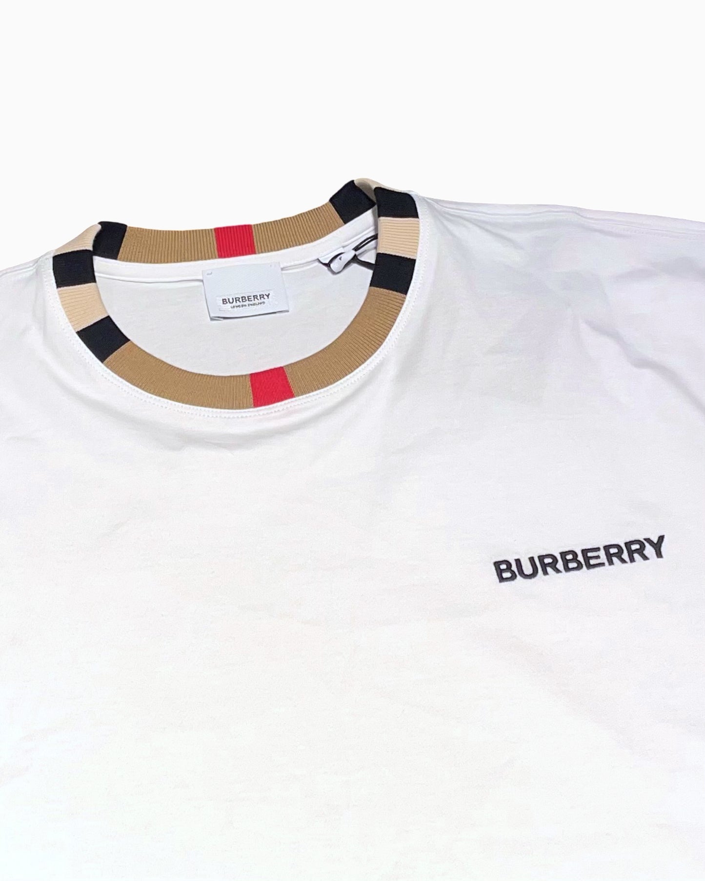Burberry Vintage Check Collar T-shirt