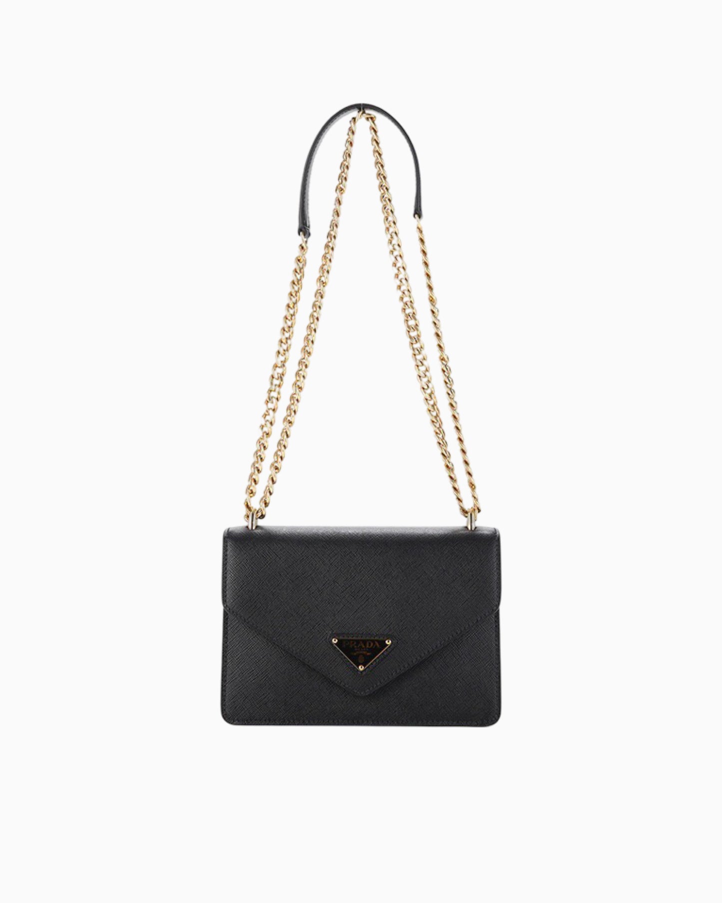 Prada Saffiano Leather Envelope Shoulder Bag