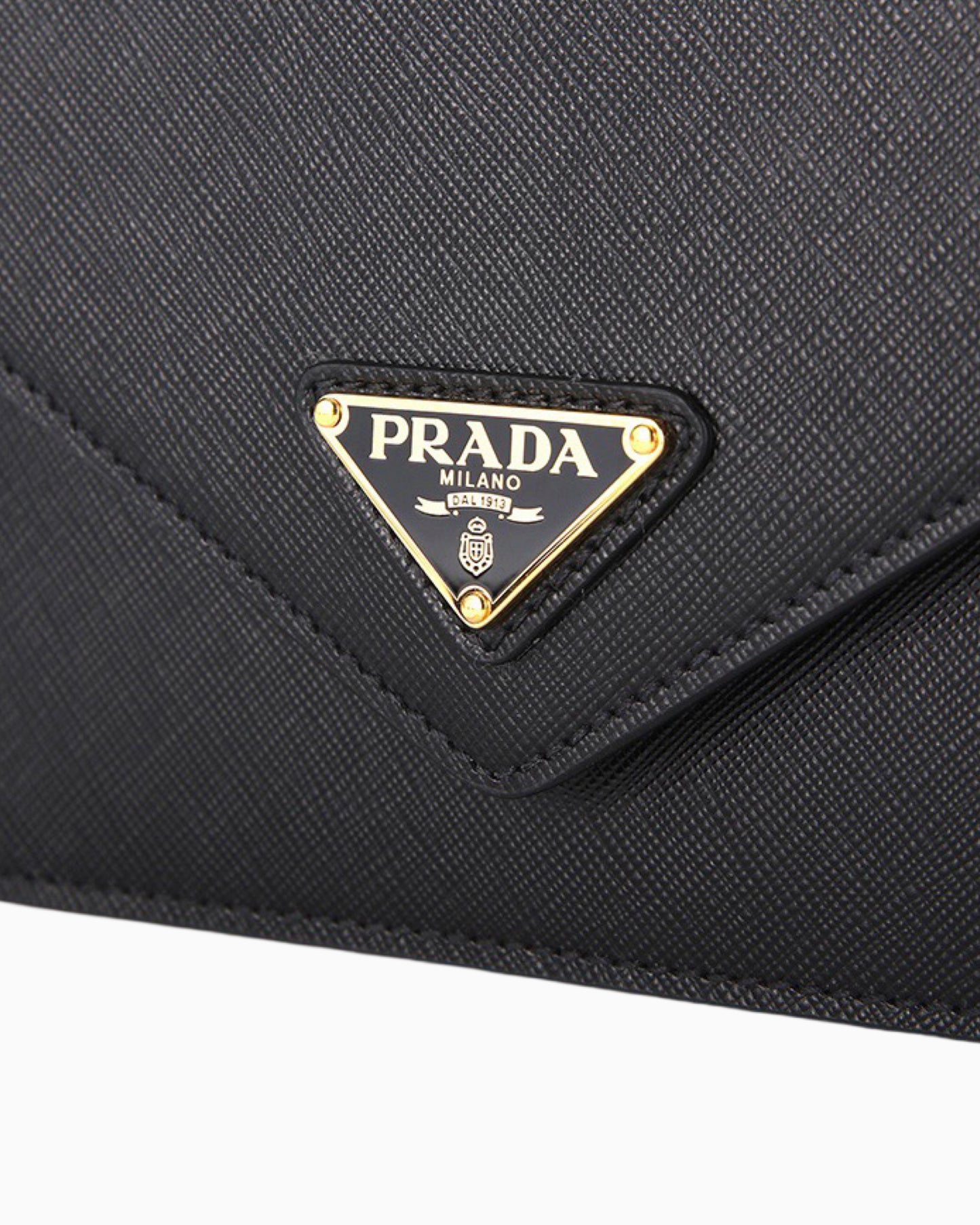 Prada Saffiano Leather Envelope Shoulder Bag