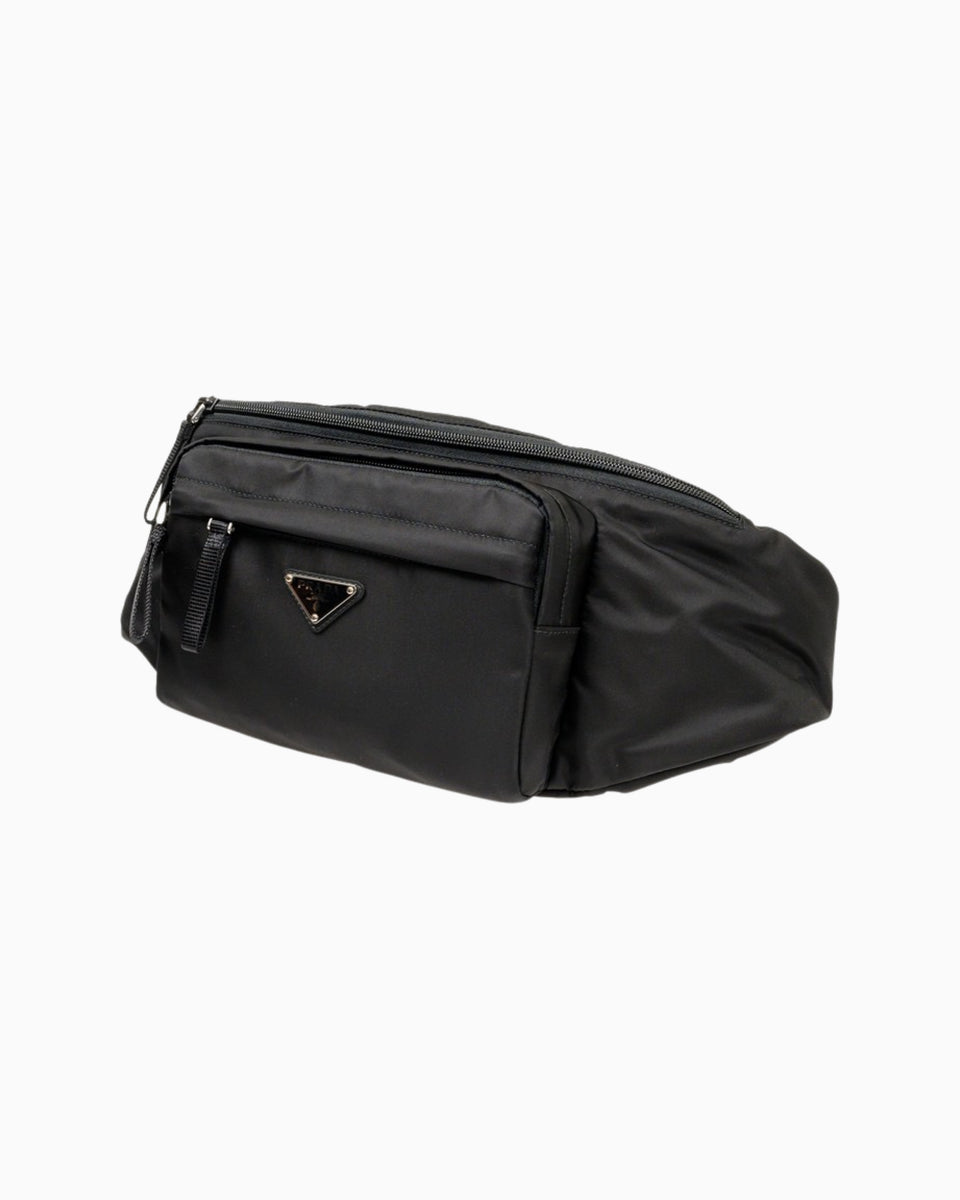 Nylon Belt Bag in Black - Prada