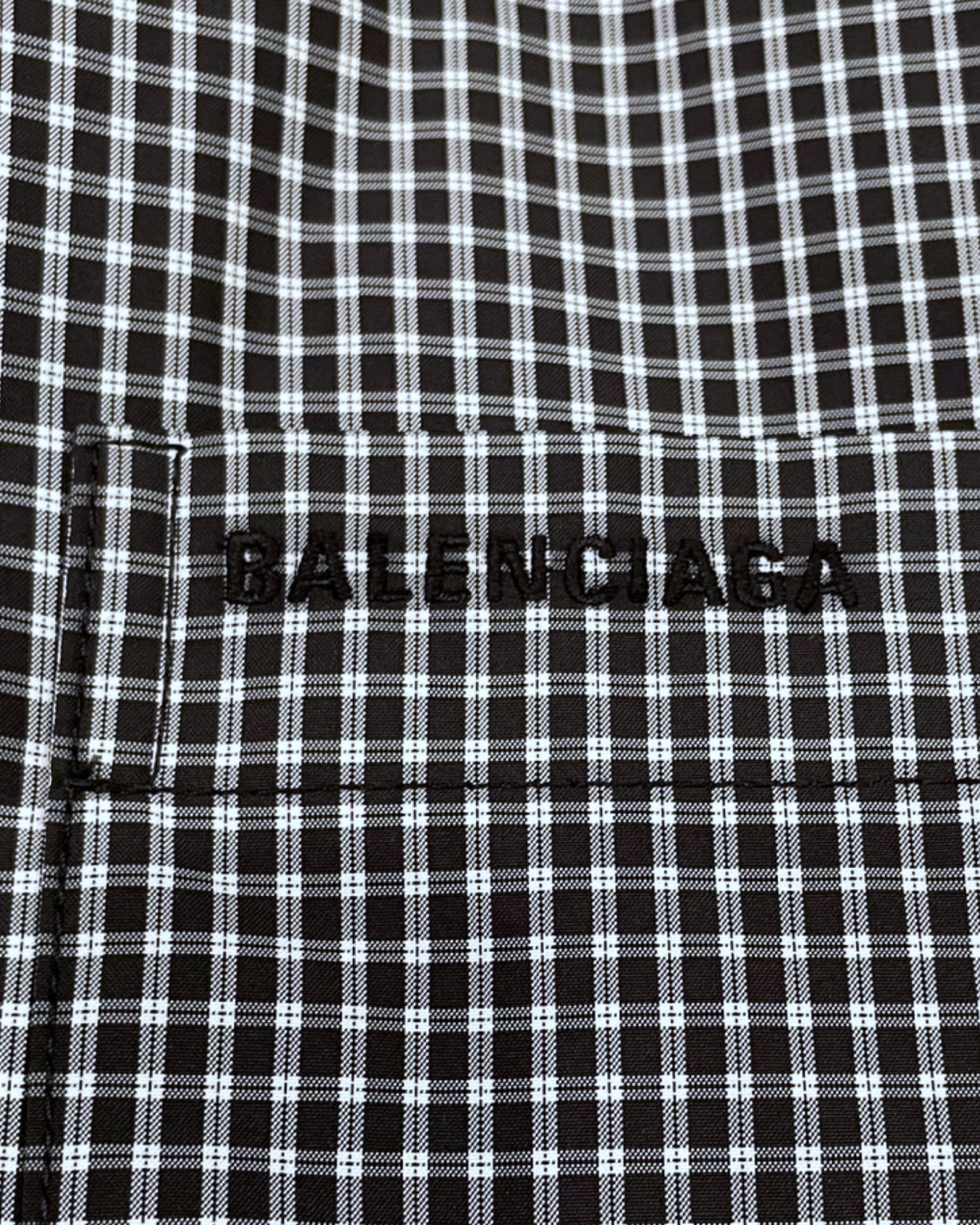 Balenciaga Check Plaid Puffer Jacket
