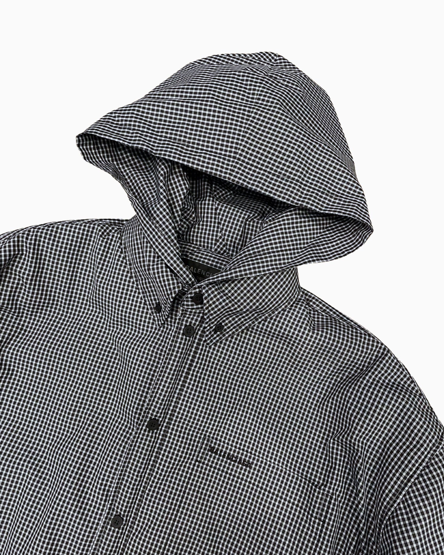 Balenciaga Check Plaid Puffer Jacket