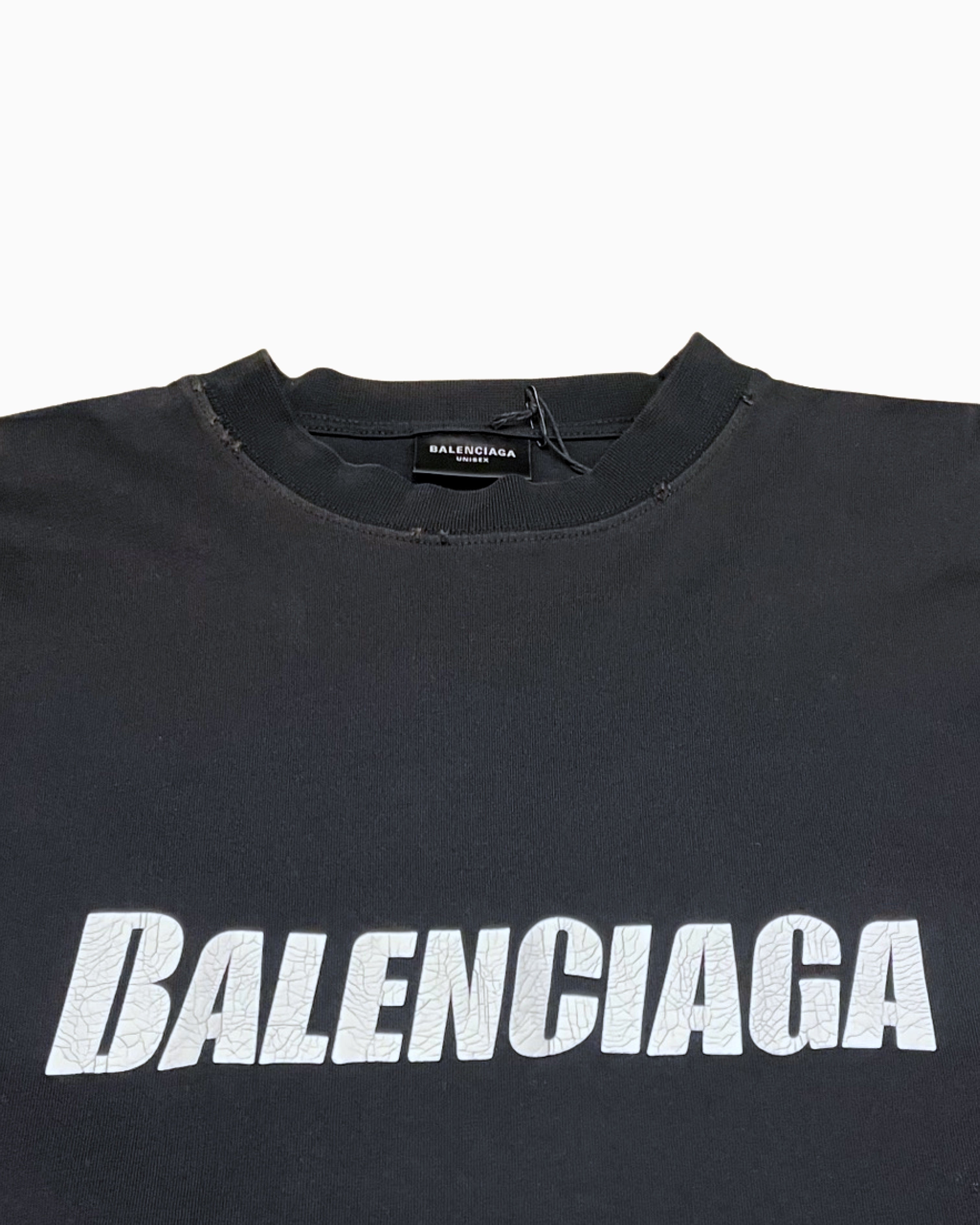 Balenciaga Distressed Oversized T-Shirt