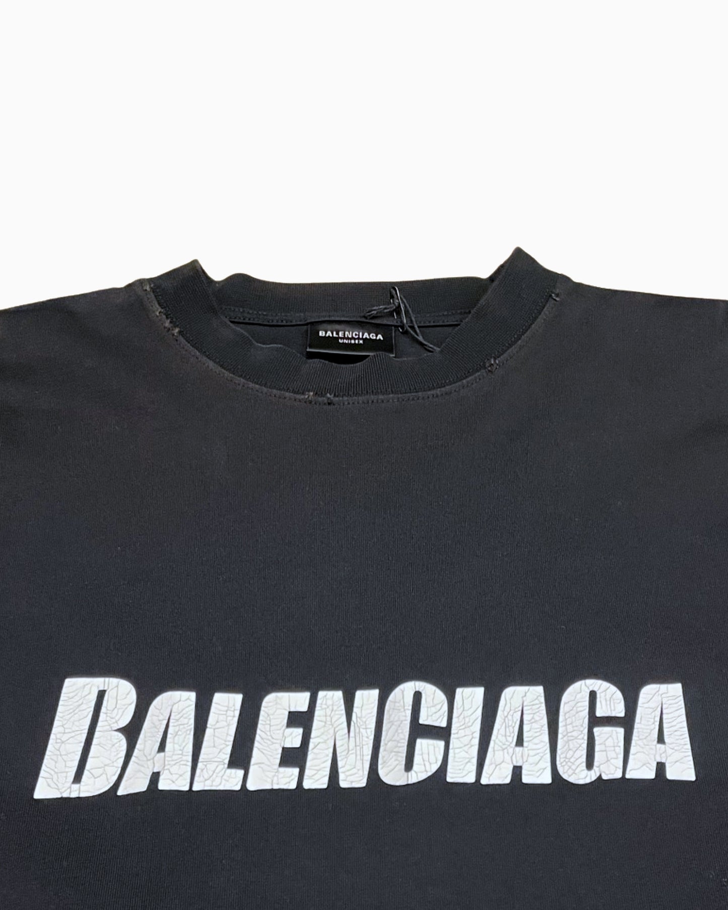 Balenciaga Caps Logo Oversized Longsleeve T-shirt