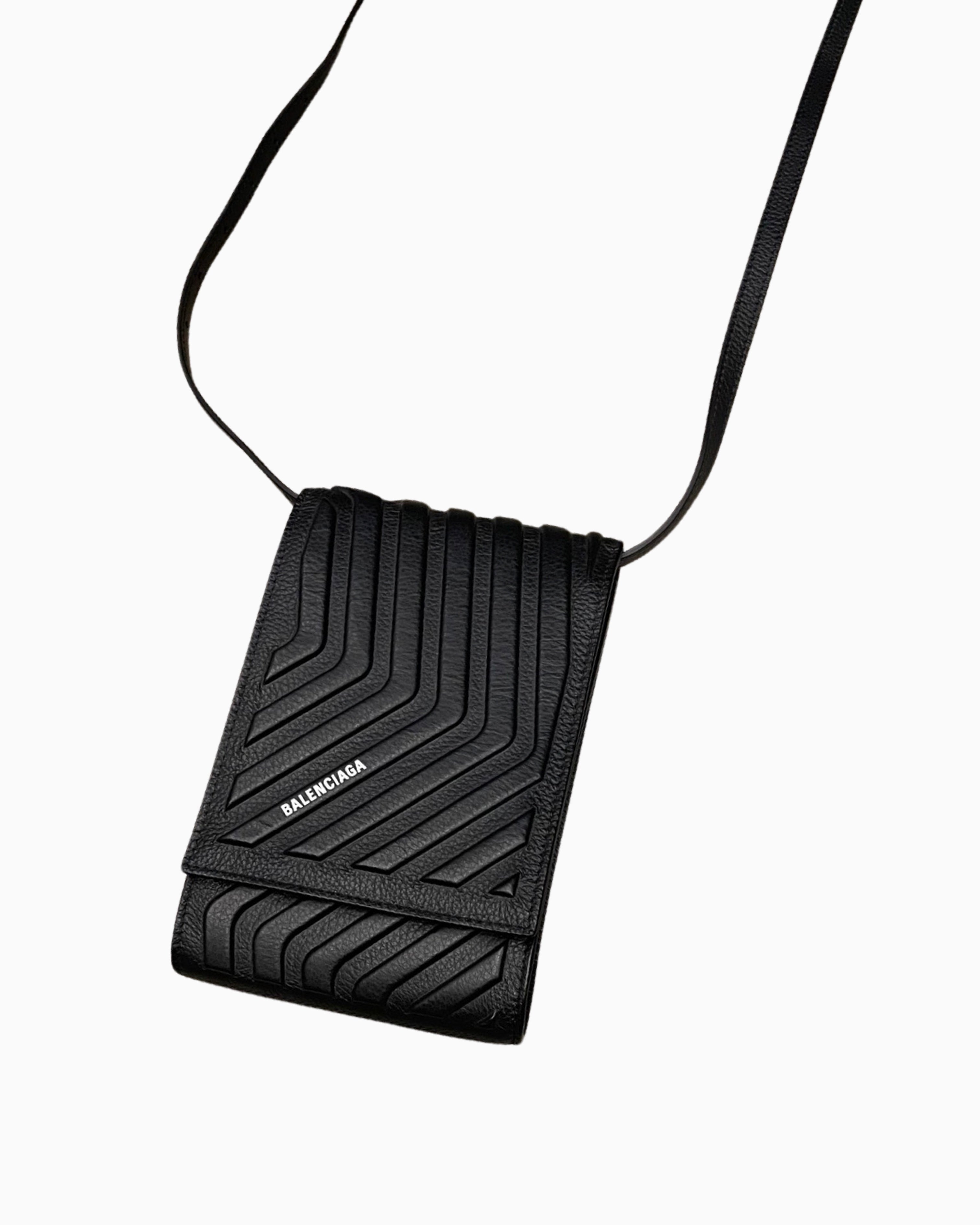 Balenciaga Car Leather Phone Holder Bag – FUTURO