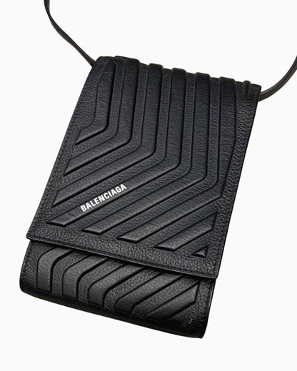 Balenciaga Car Leather Phone Holder Bag