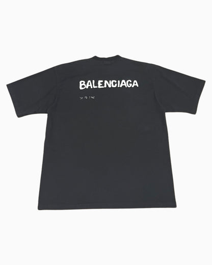 Balenciaga Hand Drawn Logo T-shirt