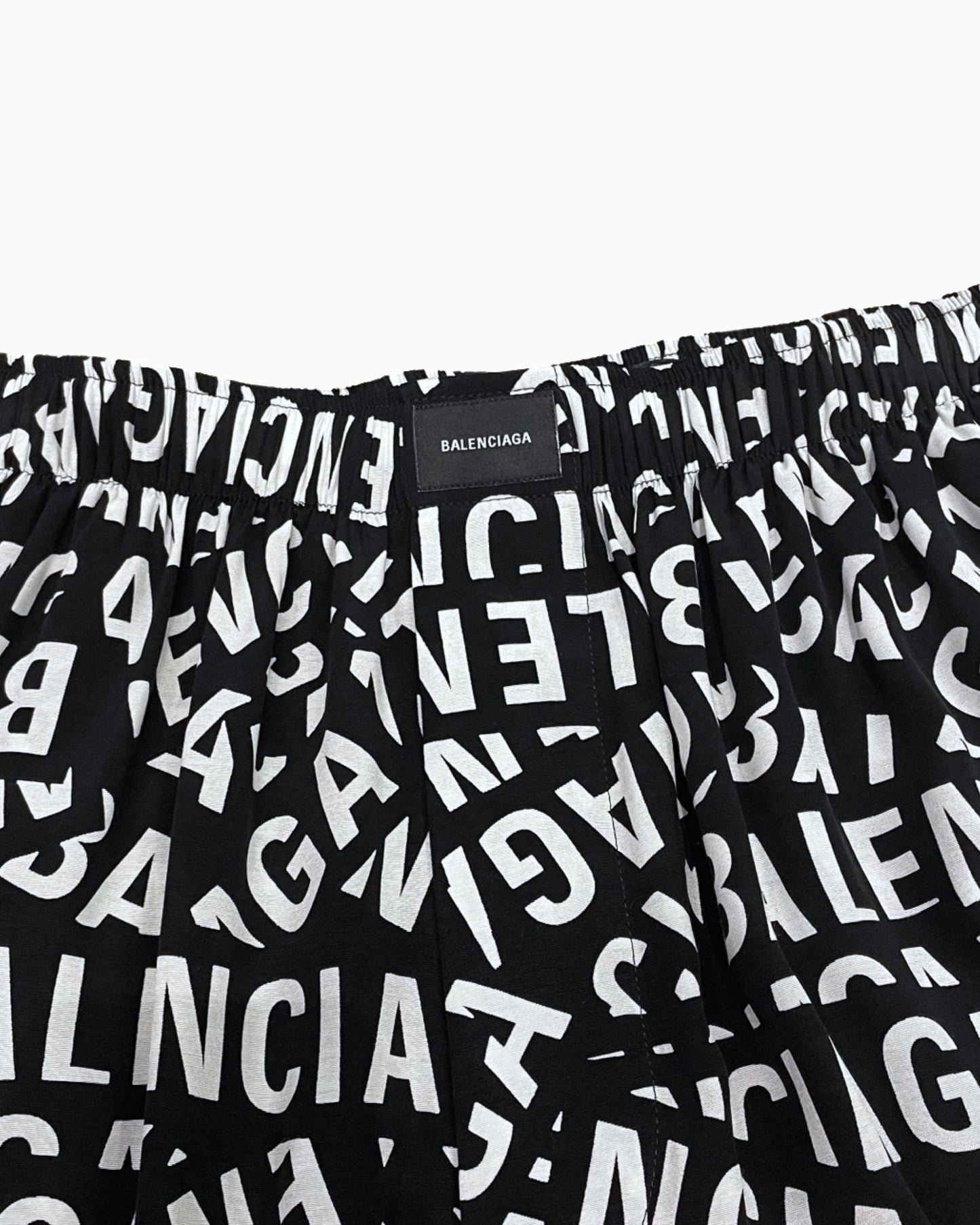 Balenciaga All Over Logo Home Shorts