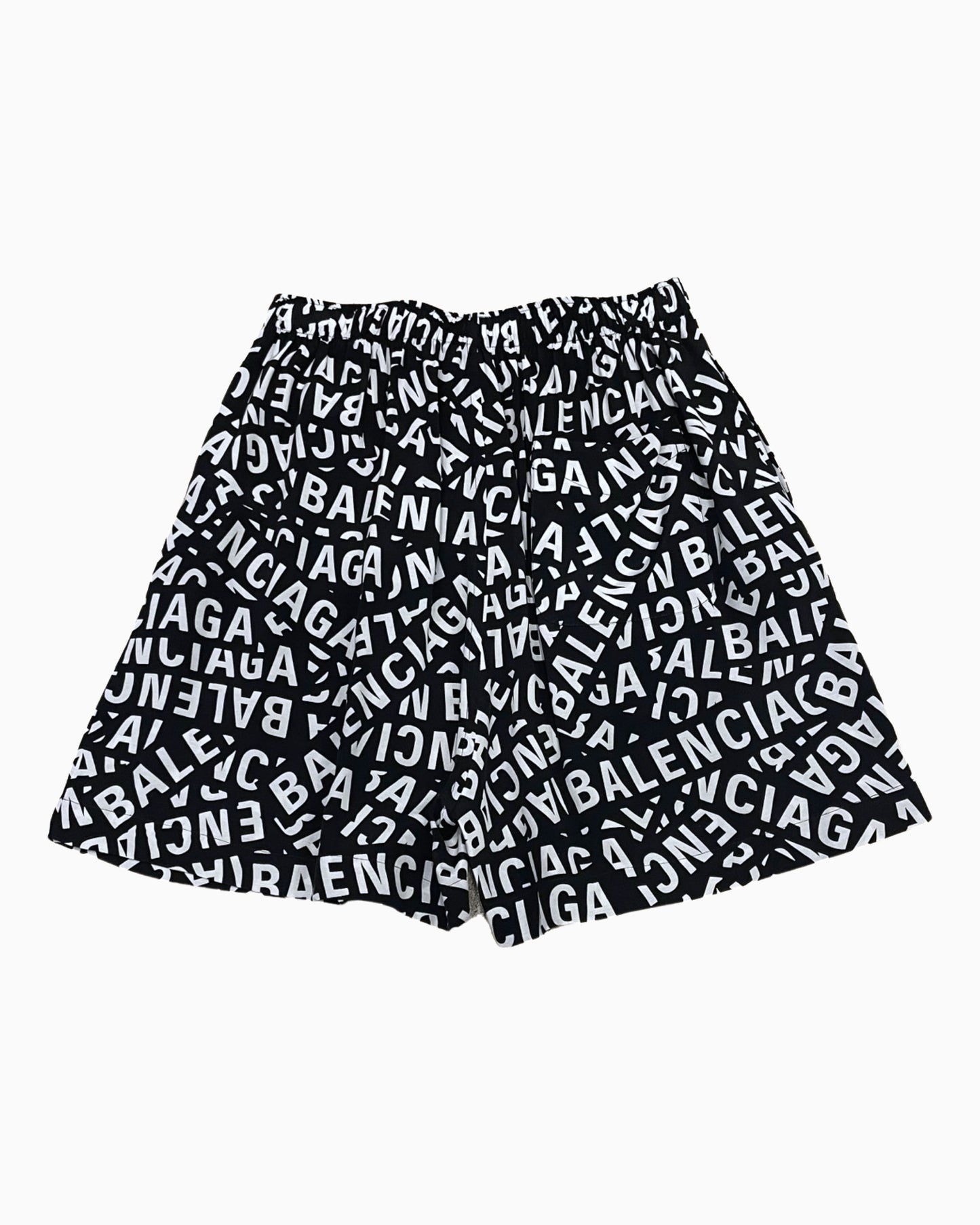 Balenciaga All Over Logo Home Shorts