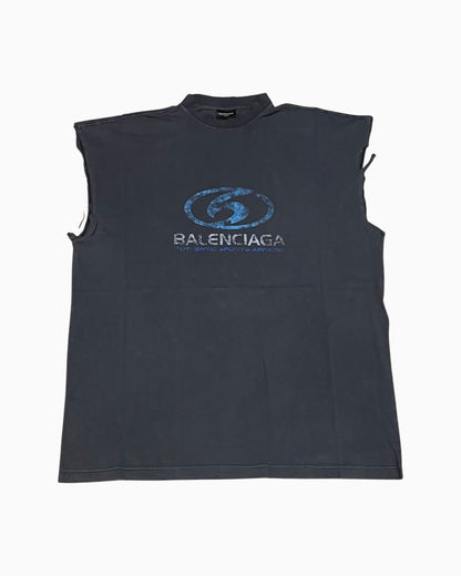 Balenciaga Surfer Oversized Sleeveless T-Shirt