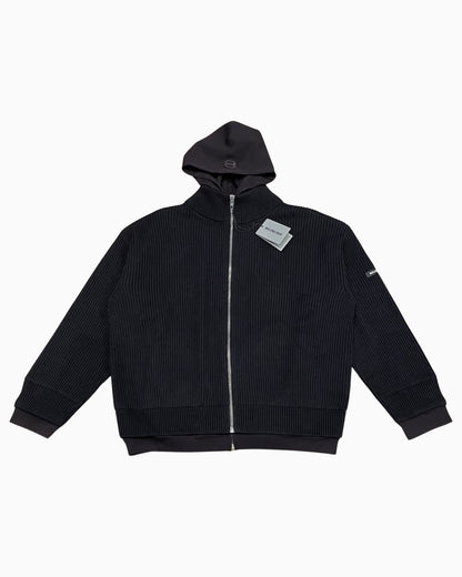 Balenciaga Unity Sports Layered Knitted Zip-Up Hoodie