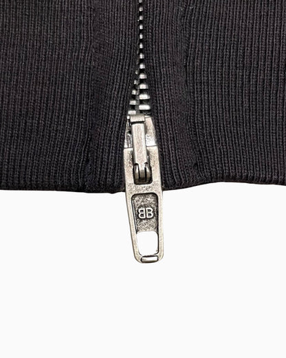 Balenciaga Unity Sports Layered Knitted Zip-Up Hoodie