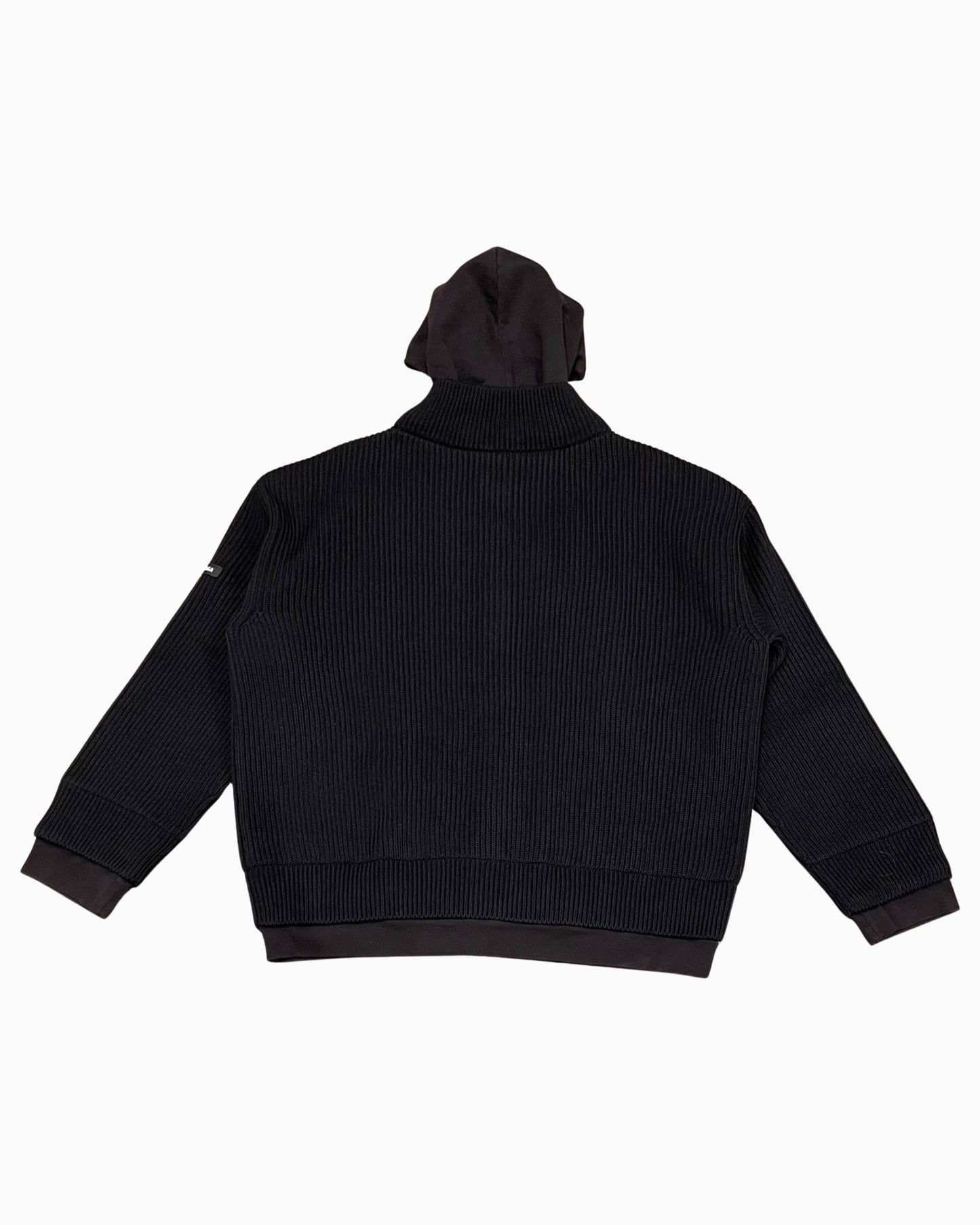 Balenciaga Unity Sports Layered Knitted Zip-Up Hoodie