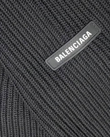 Balenciaga Unity Sports Layered Knitted Zip-Up Hoodie