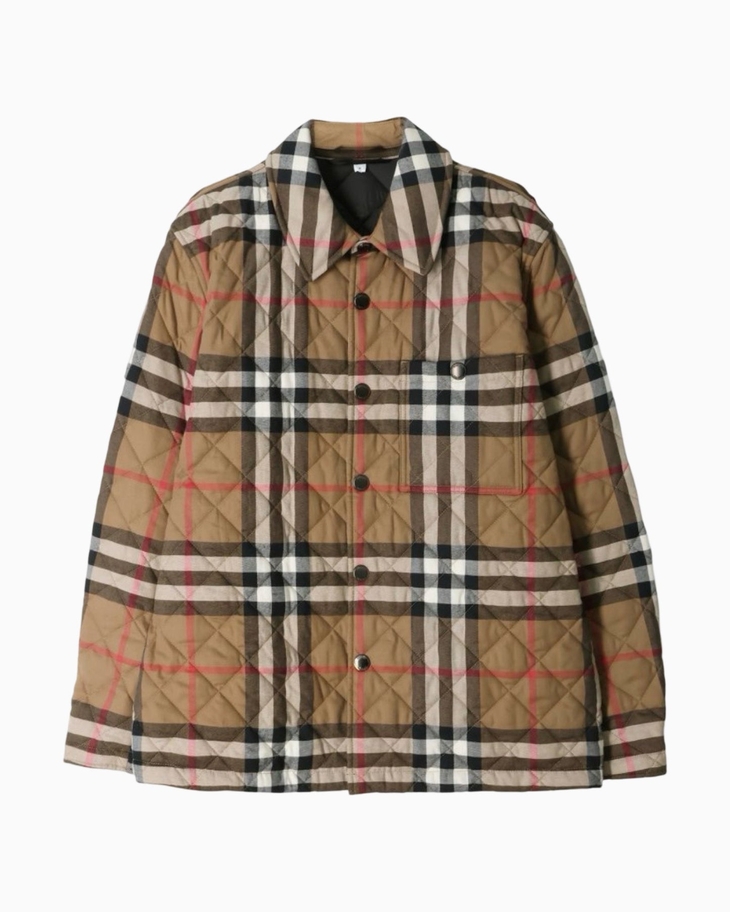 Burberry Quilted Check Print Jacket