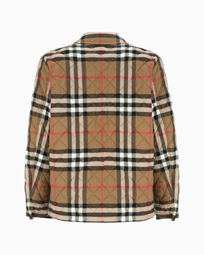 Burberry Quilted Check Print Jacket