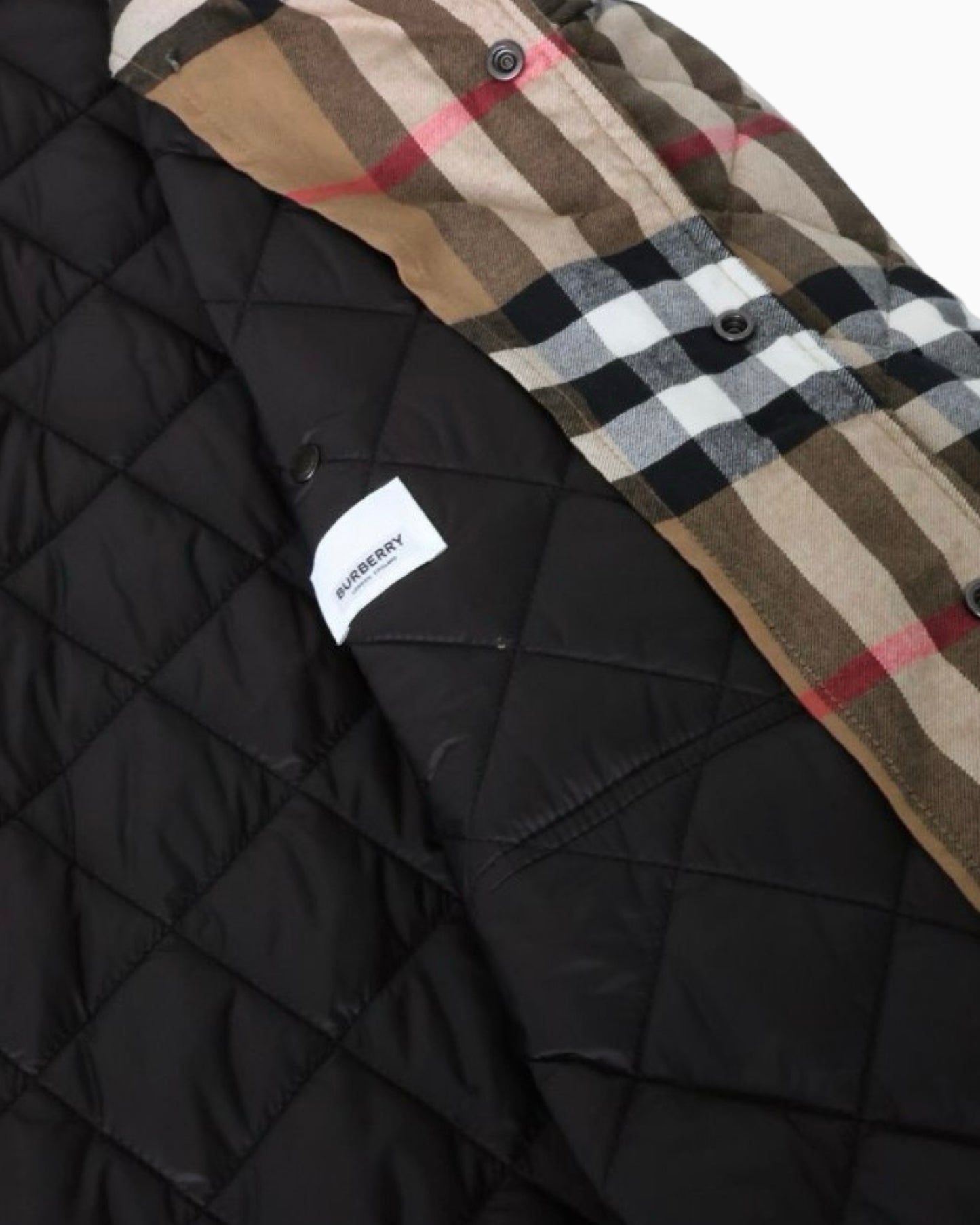 Burberry Quilted Check Print Jacket