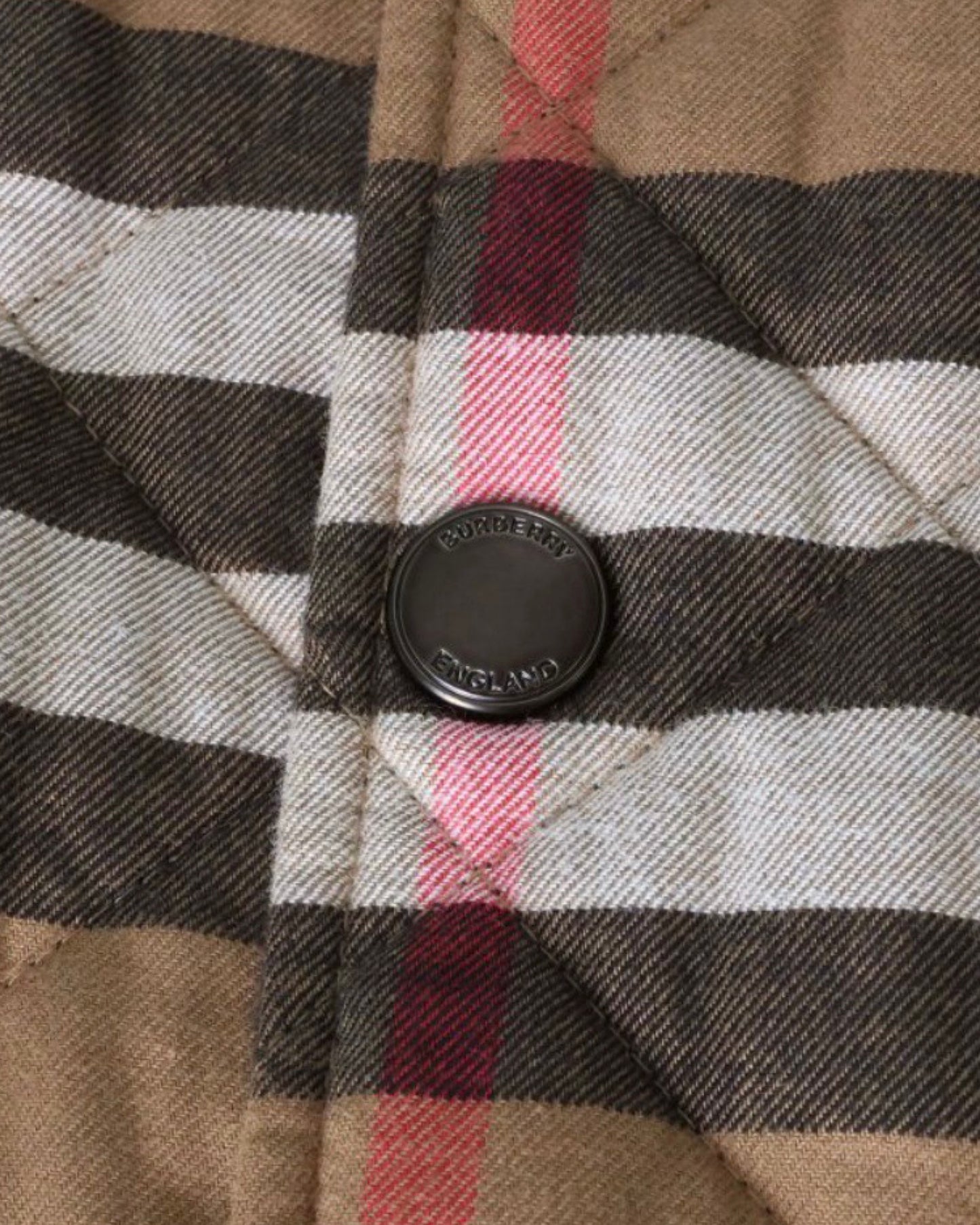 Burberry Quilted Check Print Jacket