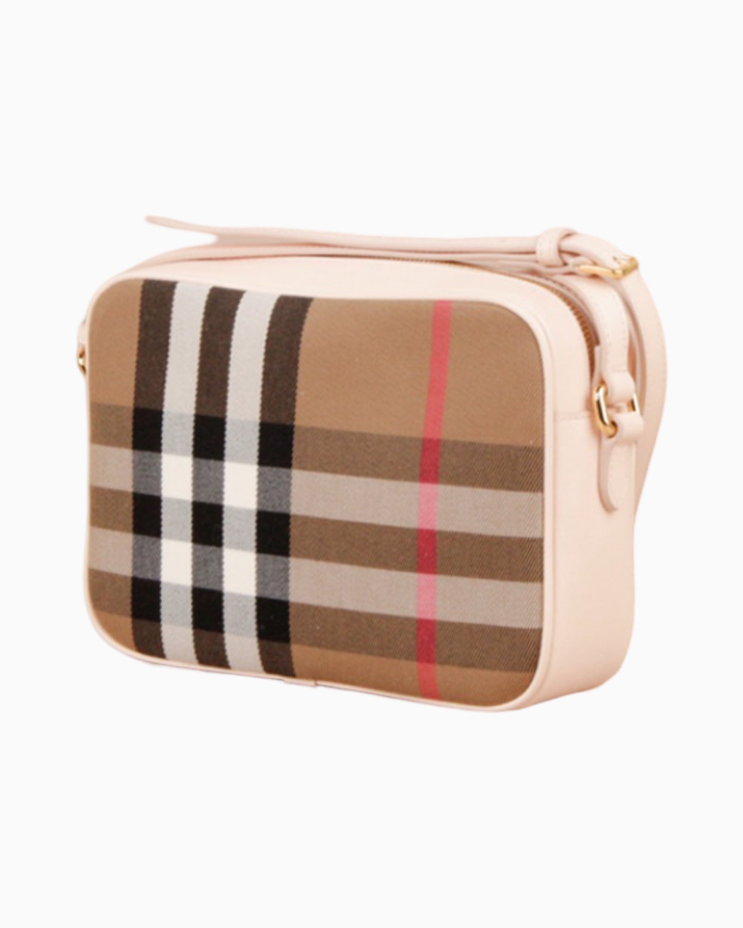 Burberry Check Print Camera Bag Large