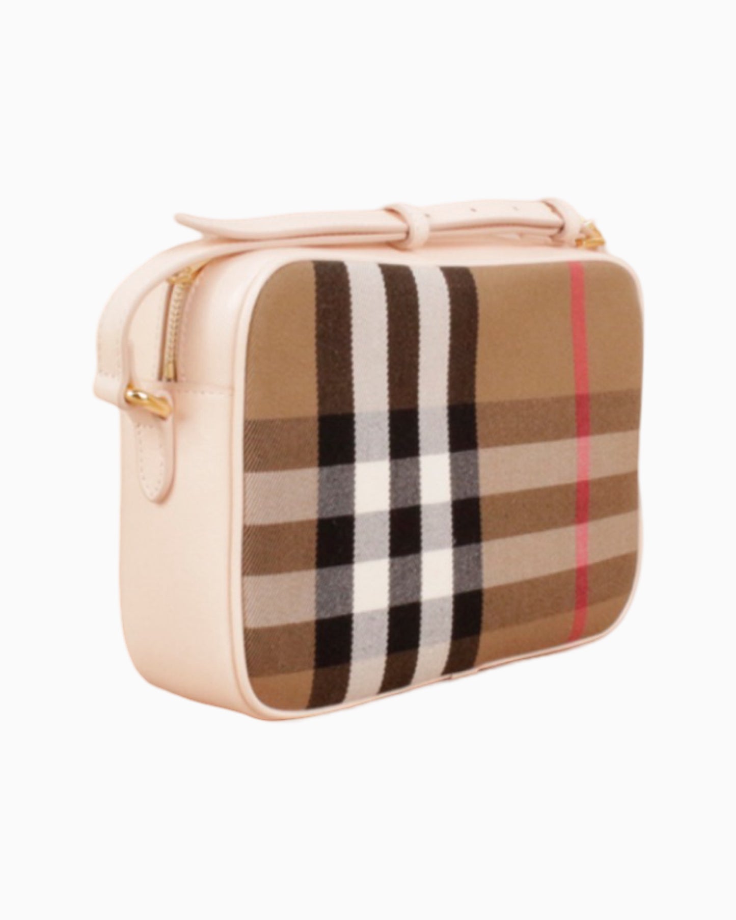 Burberry Check Print Camera Bag Large