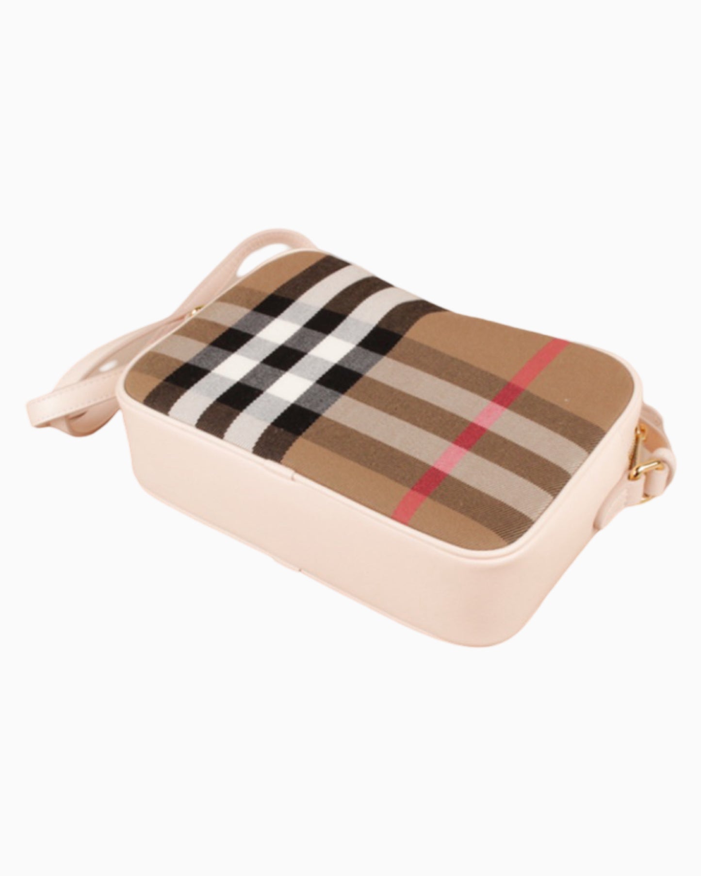 Burberry Check Print Camera Bag Large