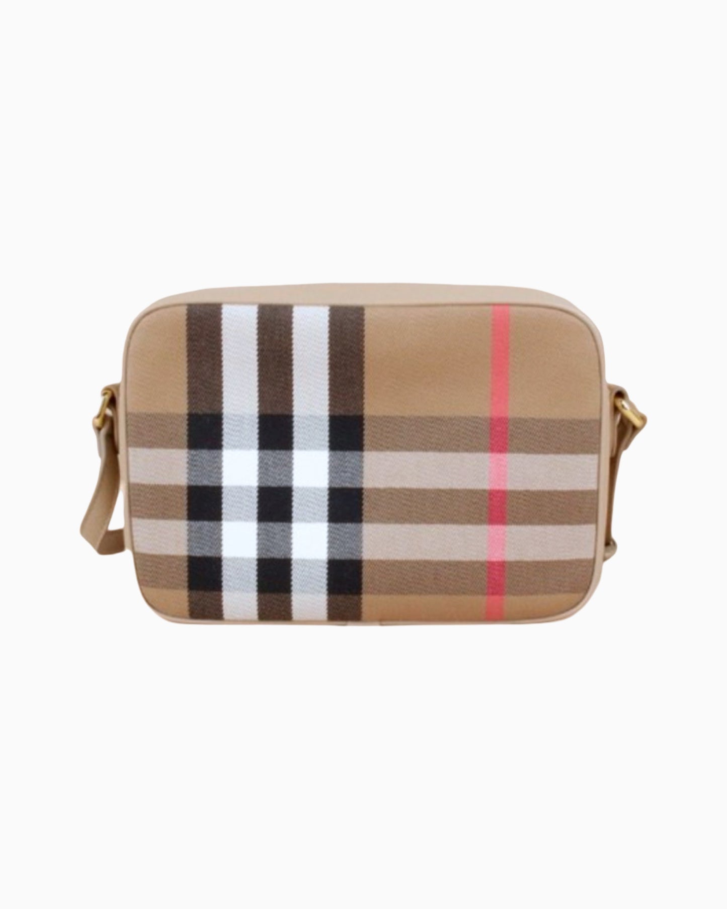 Burberry Check Print Camera Bag Small