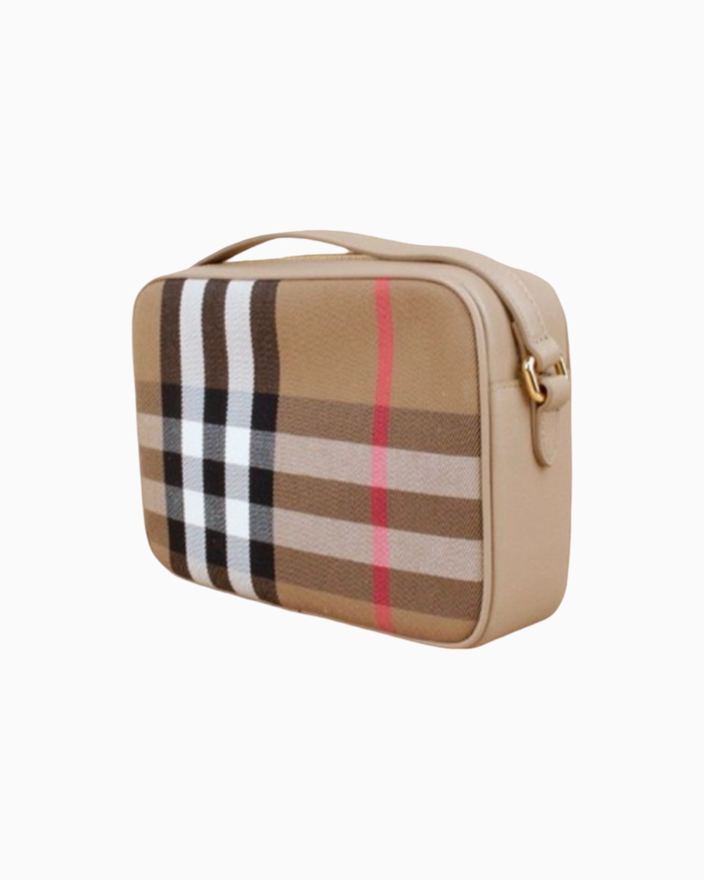 Burberry Check Print Camera Bag Small