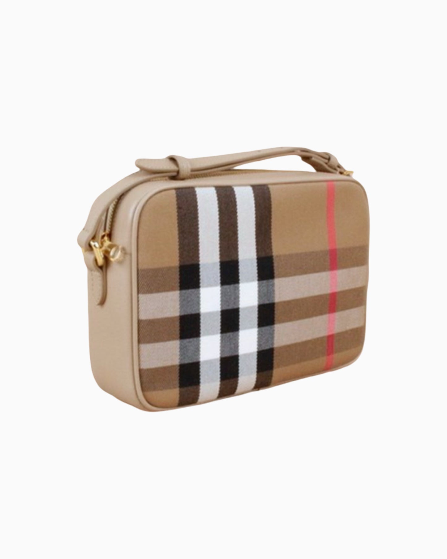 Burberry Check Print Camera Bag Small