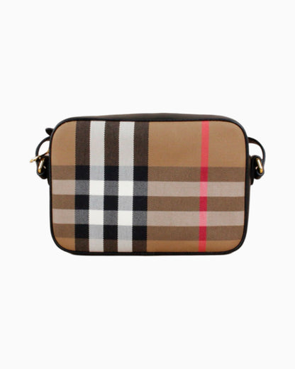 Burberry Check Print Camera Bag Small