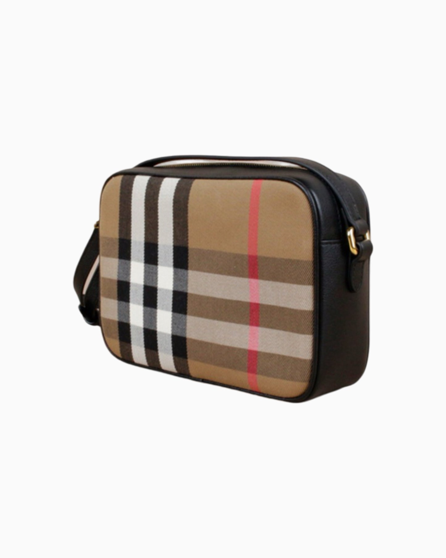 Burberry Check Print Camera Bag Small