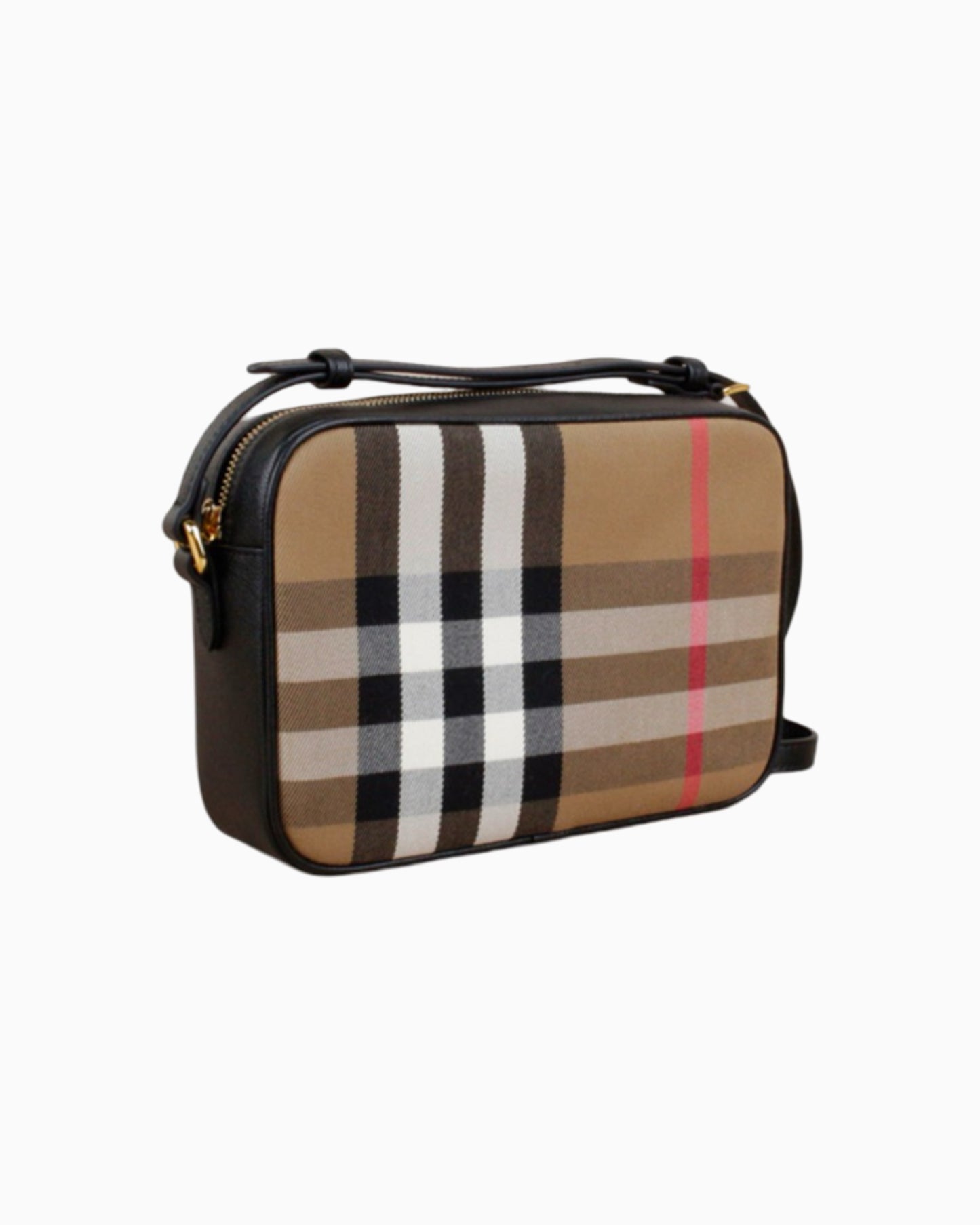 Burberry Check Print Camera Bag Small