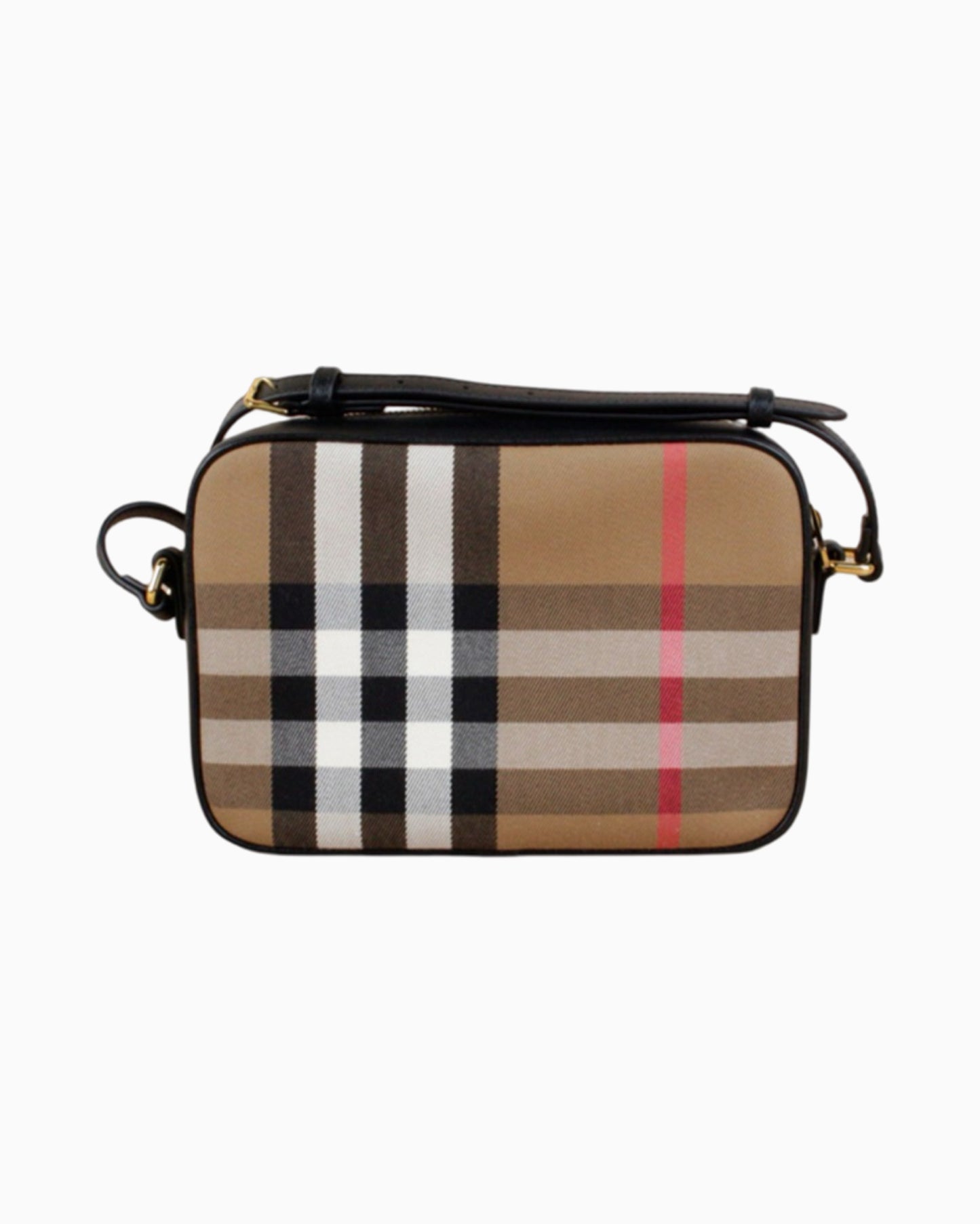 Burberry Check Print Camera Bag Small