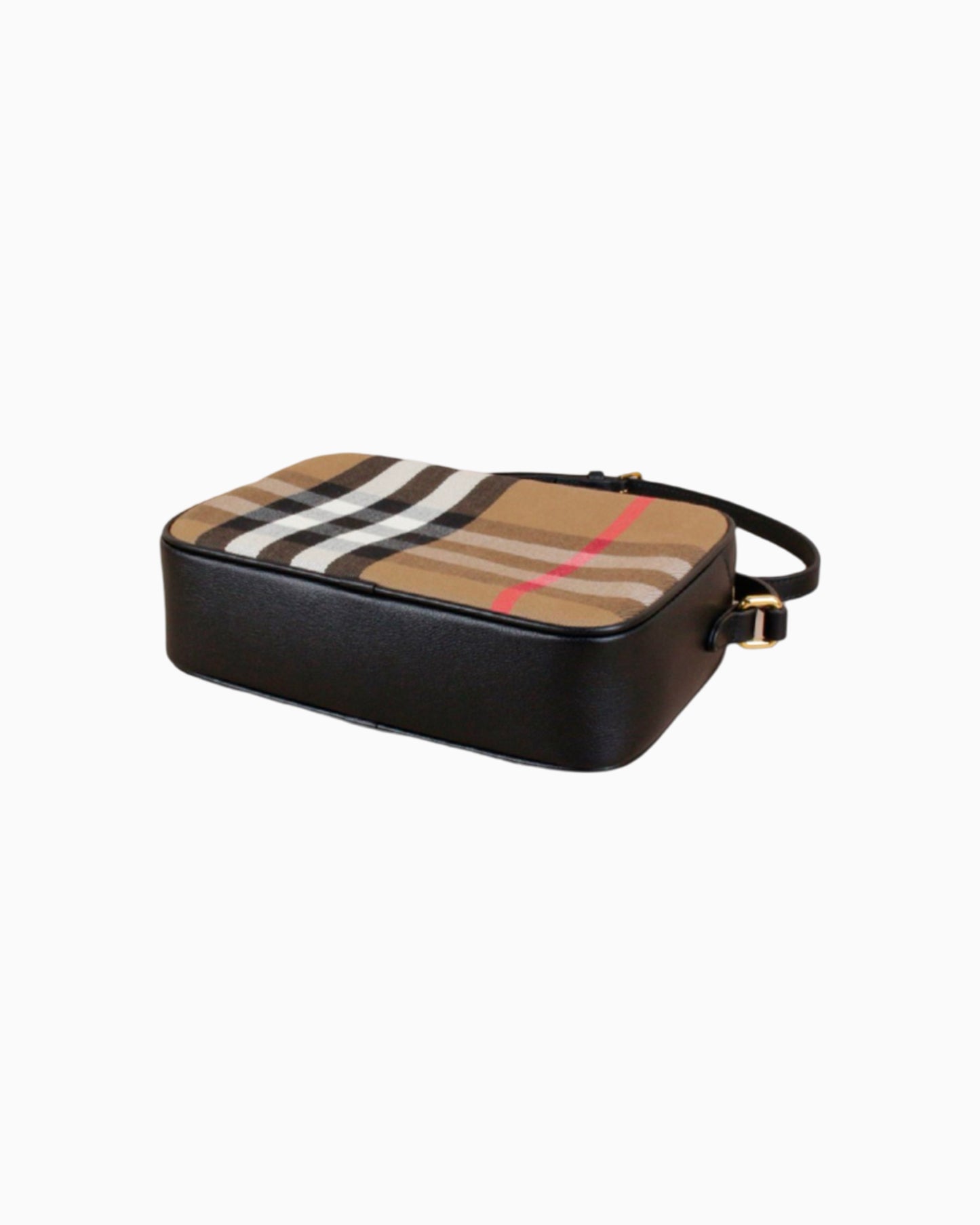 Burberry Check Print Camera Bag Small