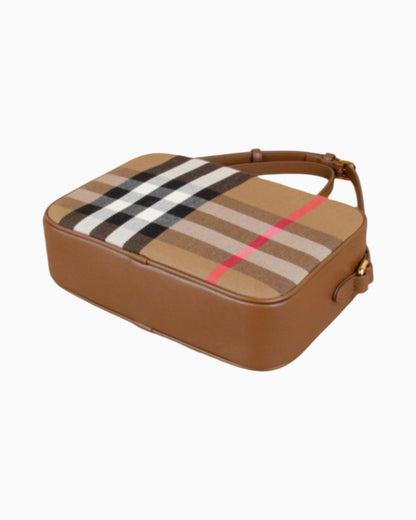 Burberry Check Print Camera Bag Small