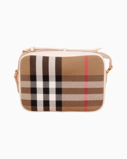 Burberry Check Print Camera Bag Small