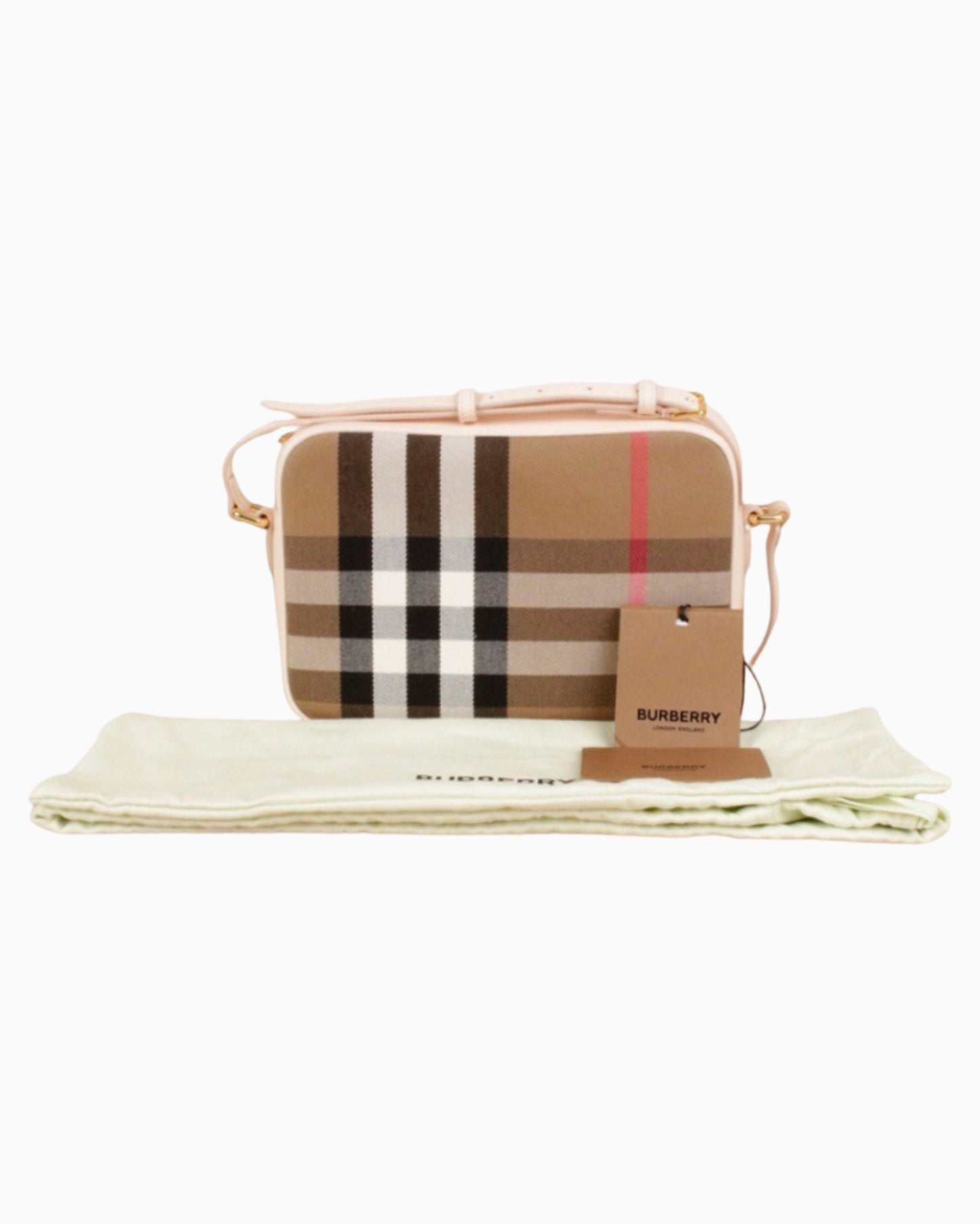 Burberry Check Print Camera Bag Small