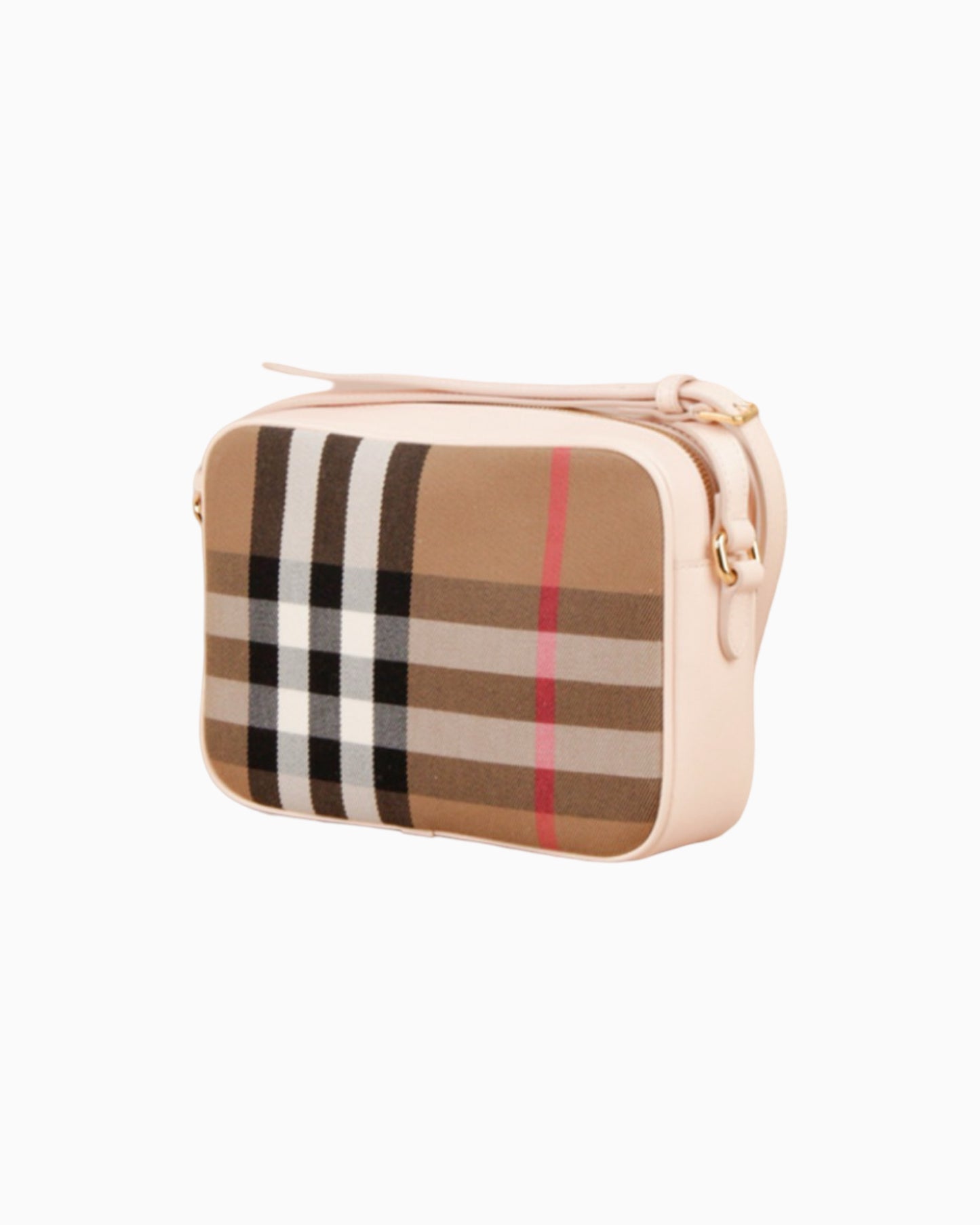 Burberry Check Print Camera Bag Small