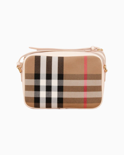 Burberry Check Print Camera Bag Small