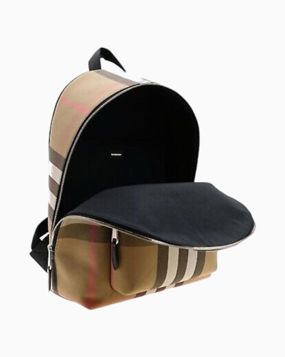 Burberry Check Print Backpack