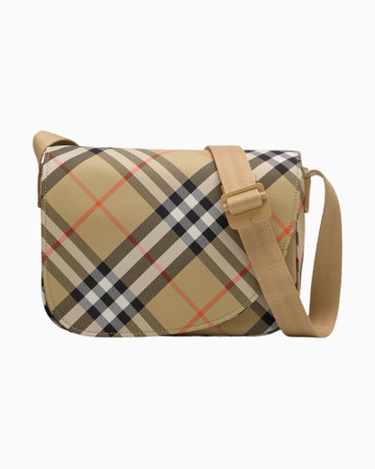 Burberry Check Print Messenger Bag