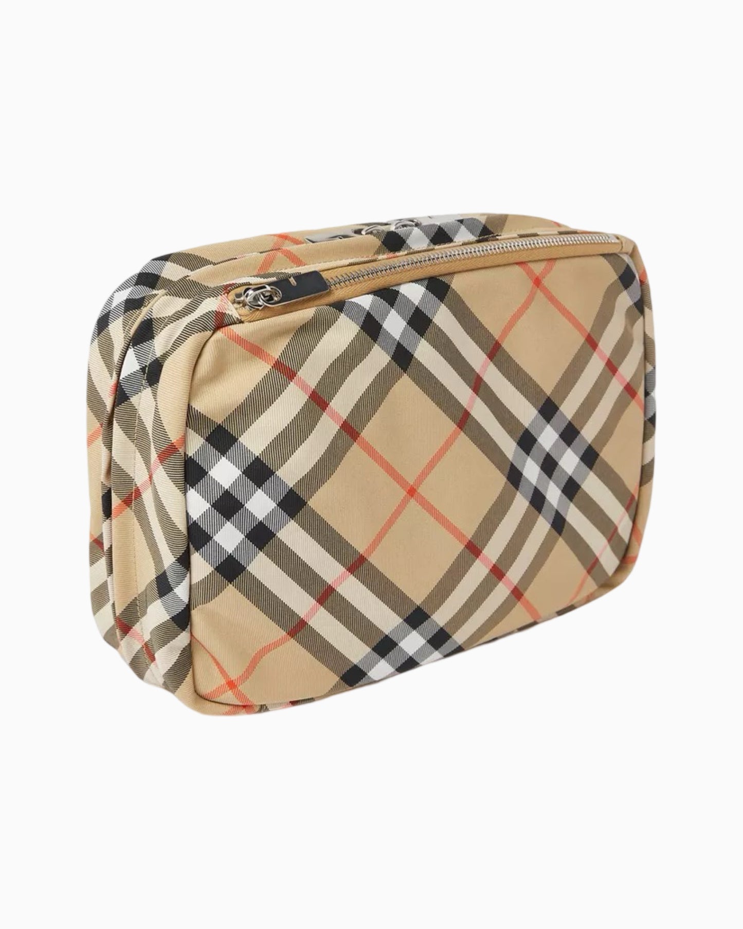 Burberry Check Print Travel Wash Bag