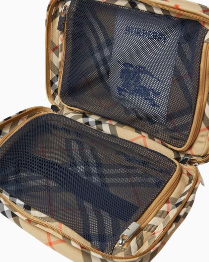 Burberry Check Print Travel Wash Bag