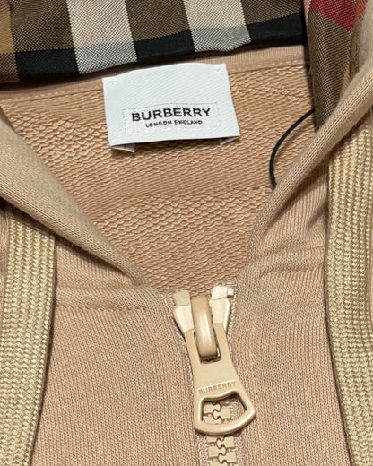 Burberry Vintage Check Zip Up Hoodie