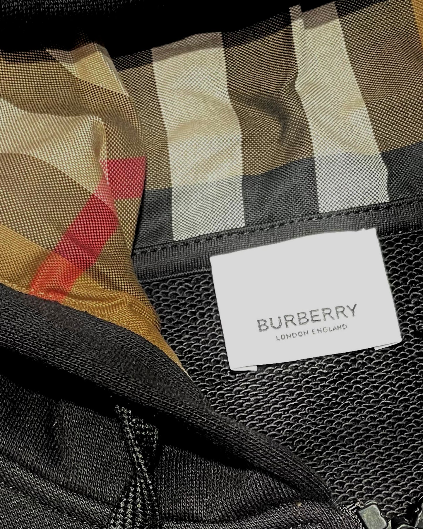 Burberry Vintage Check Zip Up Hoodie