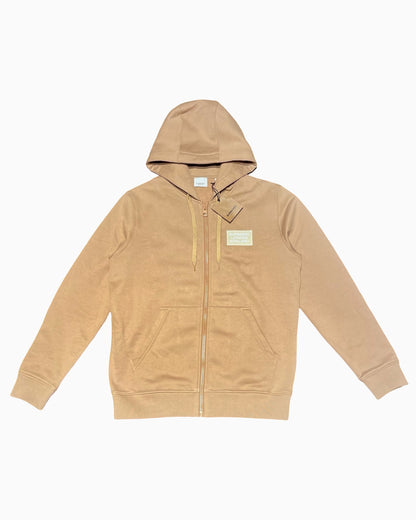 Burberry Chest Logo Zip Up Hoodie