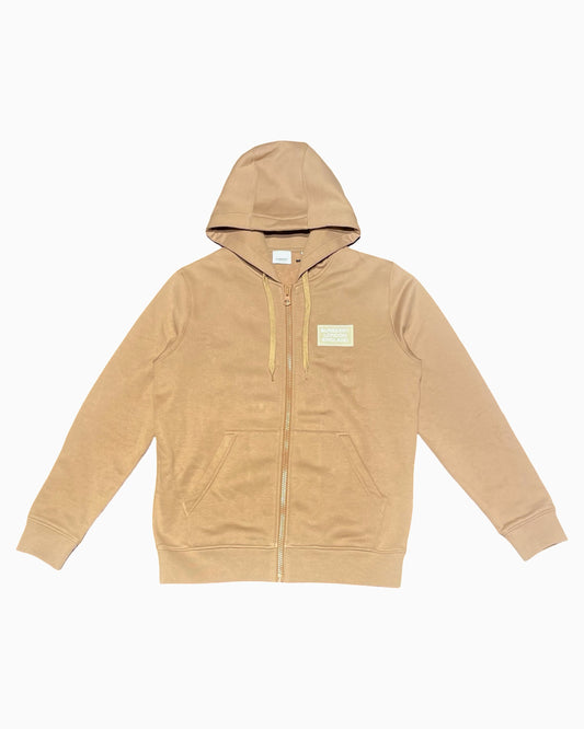 Burberry Chest Logo Zip Up Hoodie