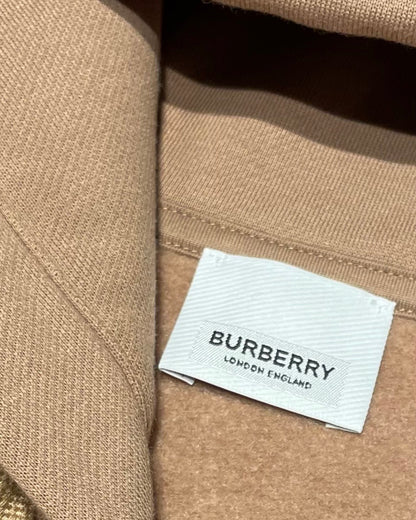 Burberry Chest Logo Zip Up Hoodie