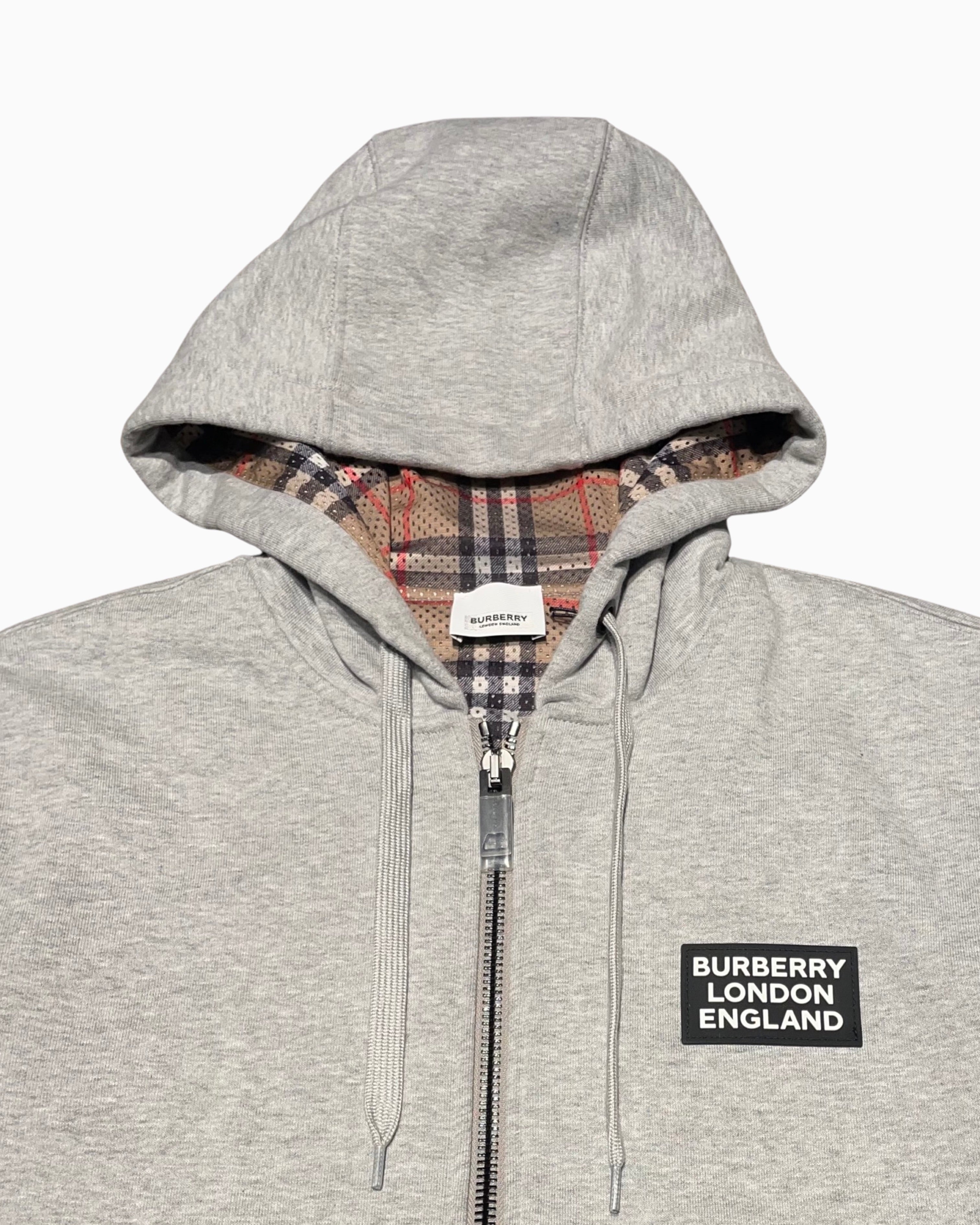 Burberry Hove Mesh Vintage Check Zip Up Hoodie – FUTURO