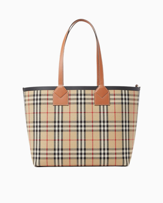 Burberry London Check Print Tote Bag Medium