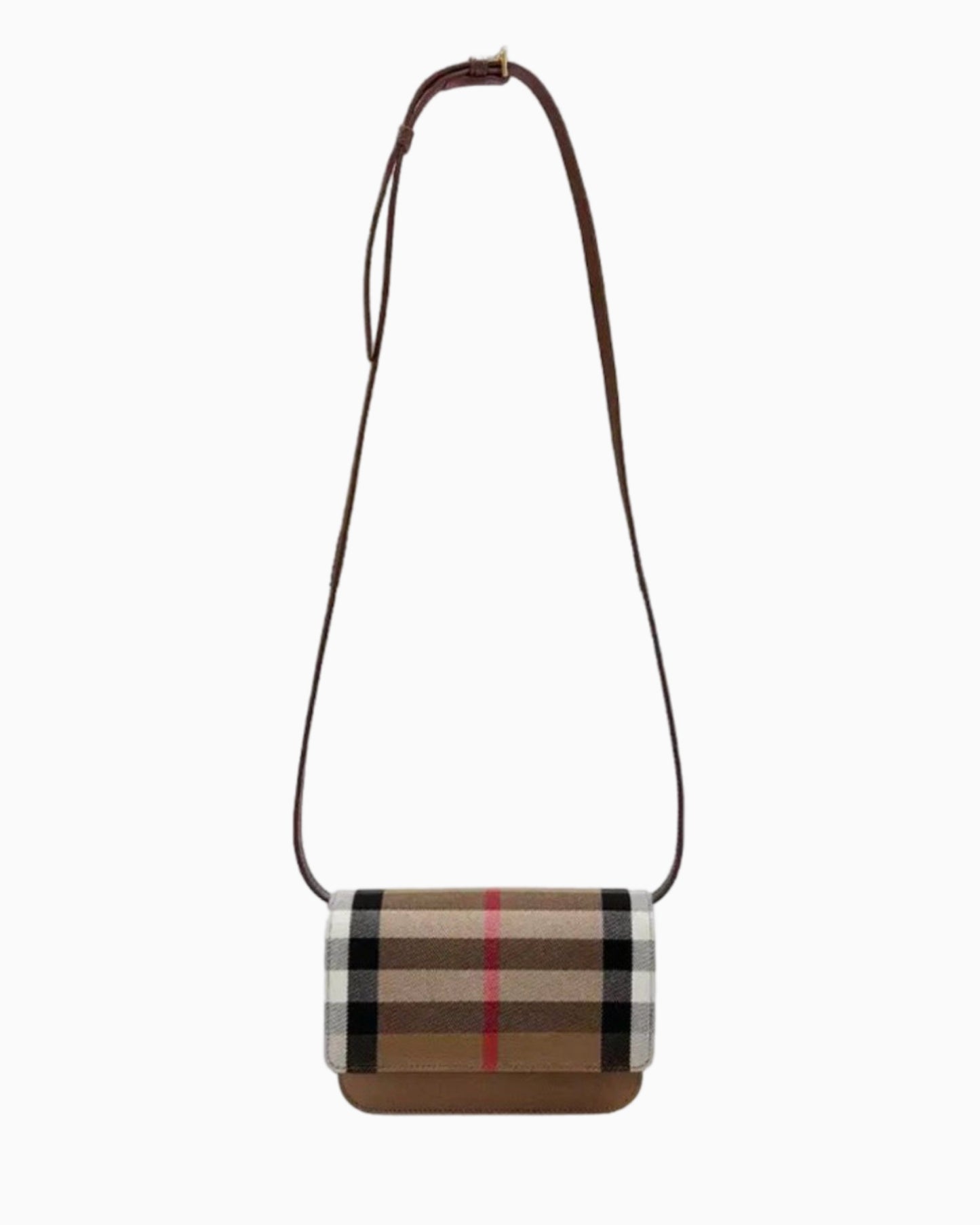 Burberry Check Print Messenger Bag